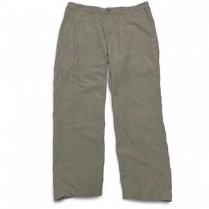 REI Pants Men 38x30 Nylon Lightweight Gray Zip Pocket Hiking Outdoors